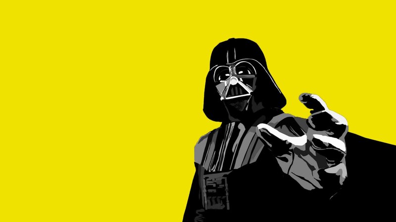 Darth Vader Pointing — Yellow, Dramatic