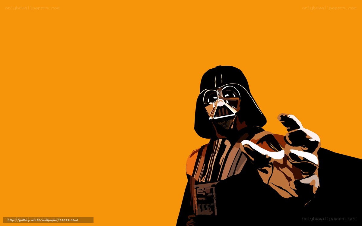 Darth Vader pointing
