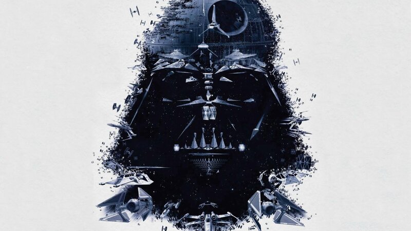 Darth Vader portrait from ships