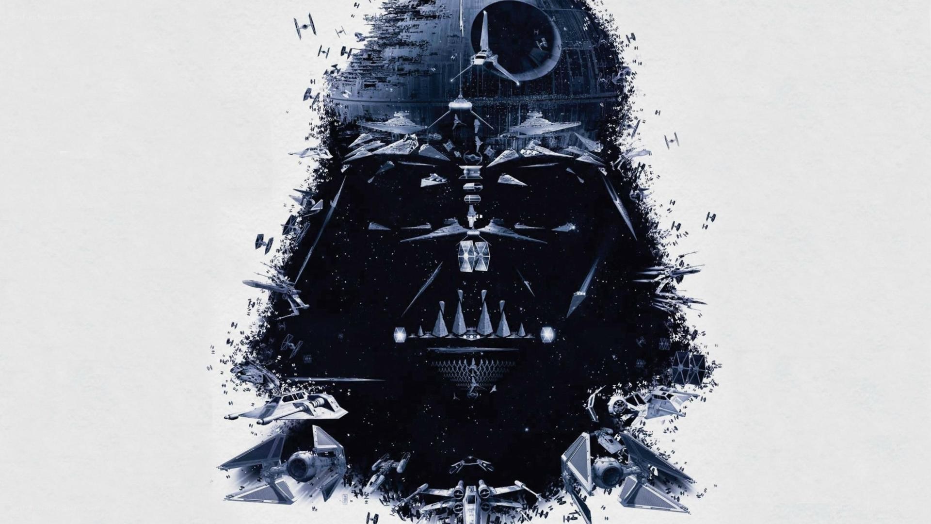 Darth Vader portrait from ships