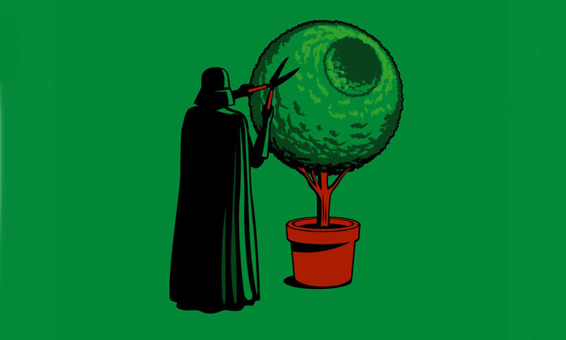 Darth Vader Pruning Tree — Illustration