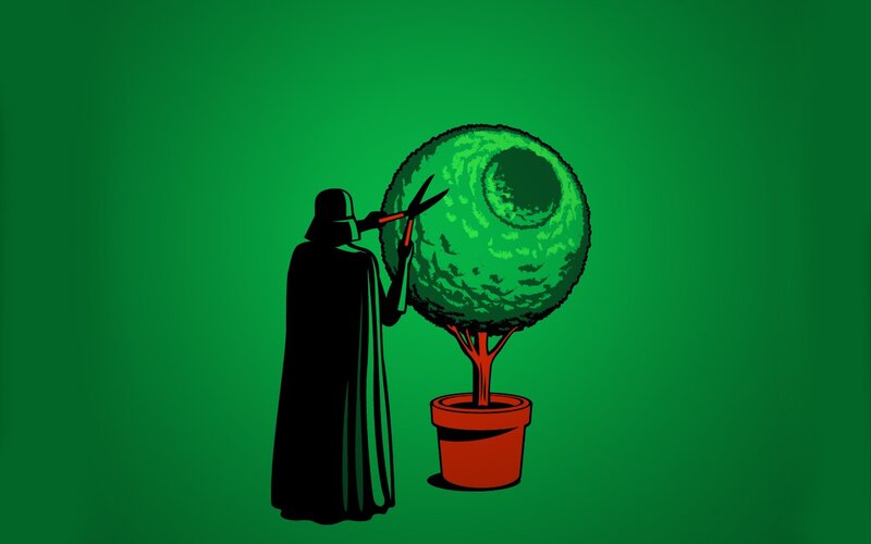 Darth Vader Pruning Tree — Potted Plant