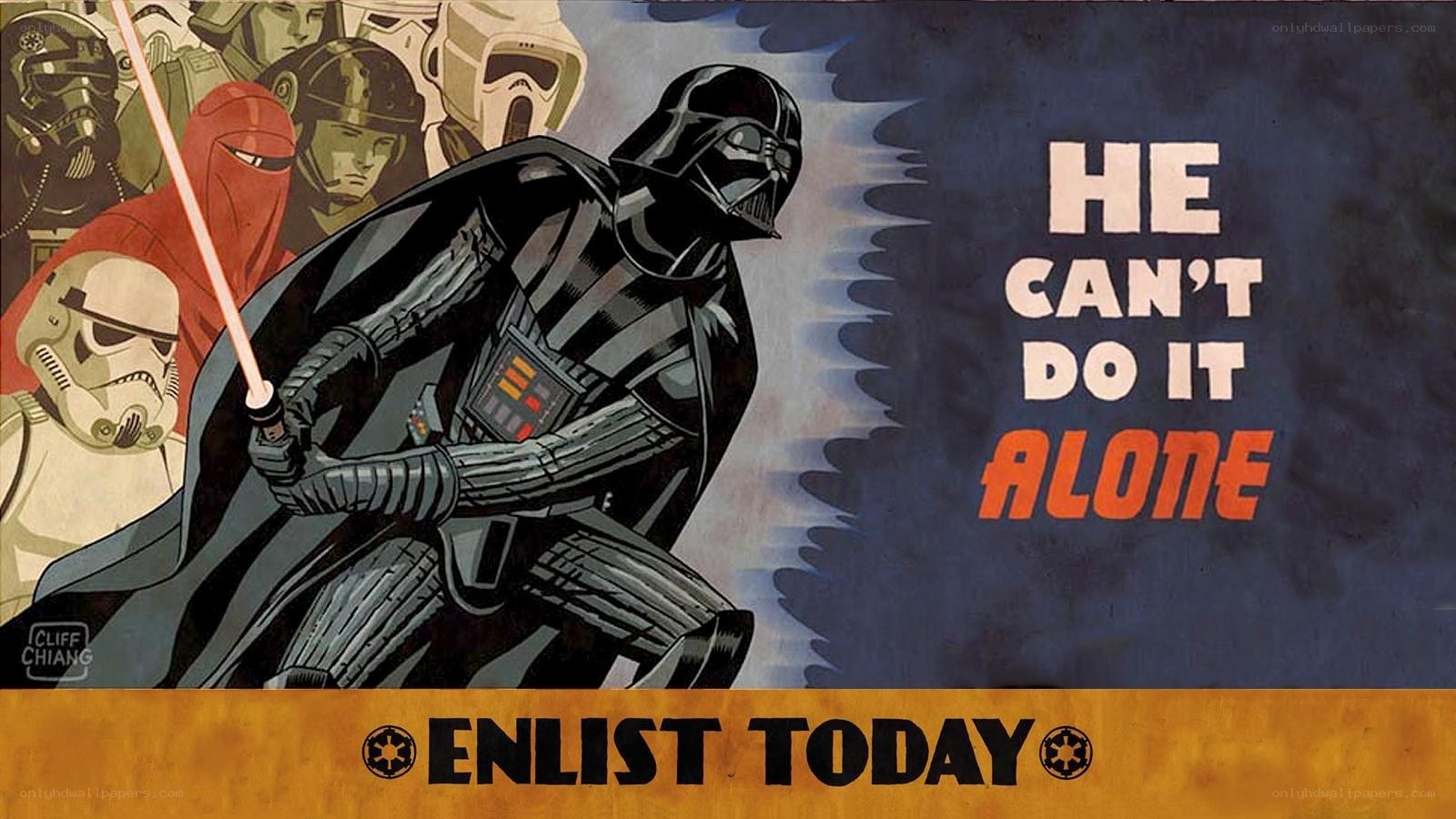 Darth Vader recruitment poster