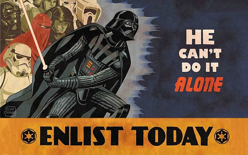 Darth Vader recruitment poster