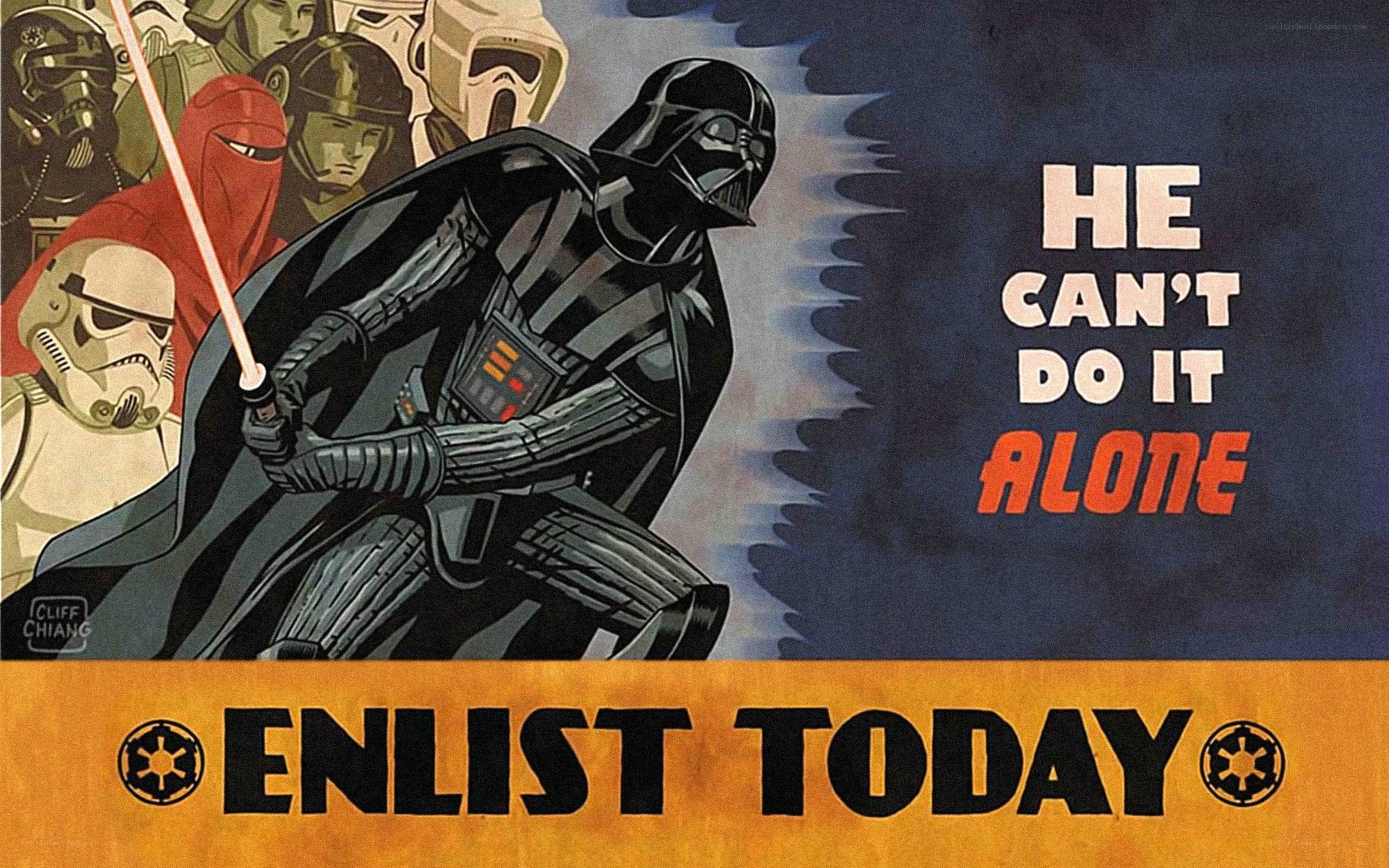 Darth Vader recruitment poster