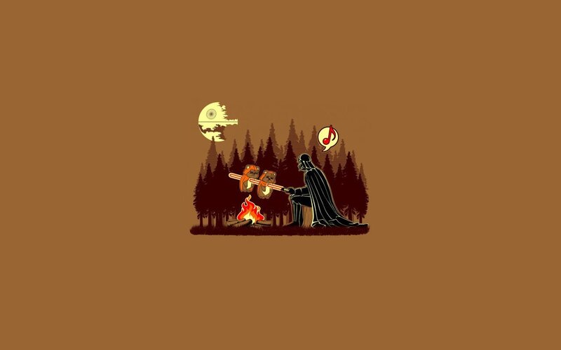 Darth Vader Roasting Marshmallows