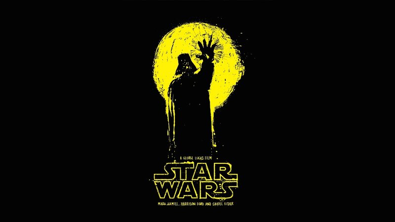 Darth Vader Silhouette — Black, Dramatic, Night