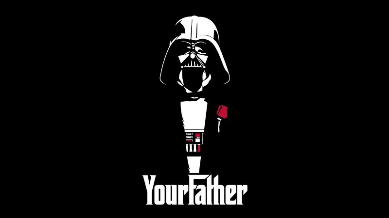 Darth Vader Silhouette — Black, Dramatic, Vector Art