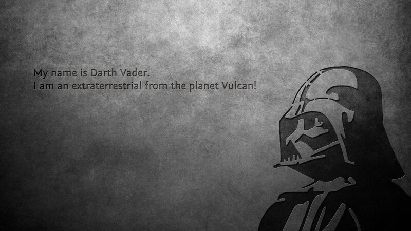 Darth Vader Silhouette — Gray