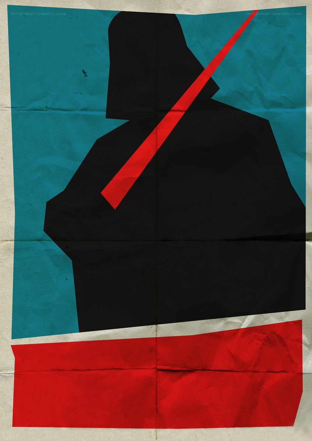 Darth Vader silhouette poster