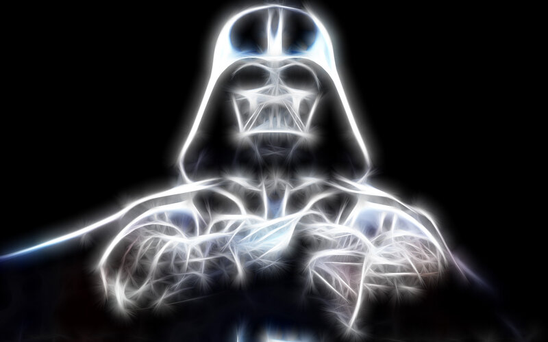 Darth Vader Silhouette — White