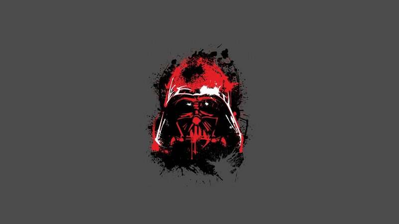 Darth Vader splatter art