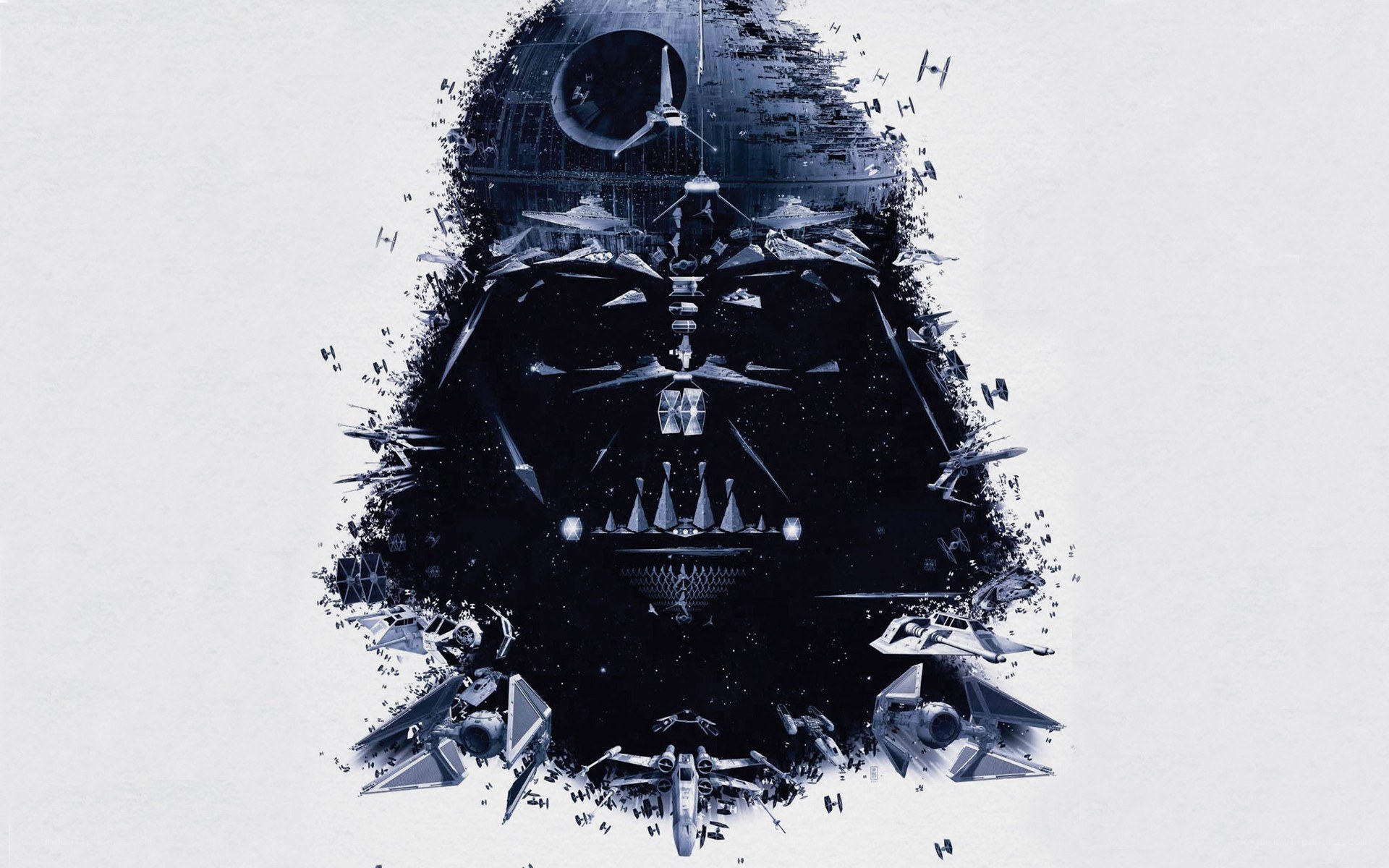 Darth Vader starship mosaic