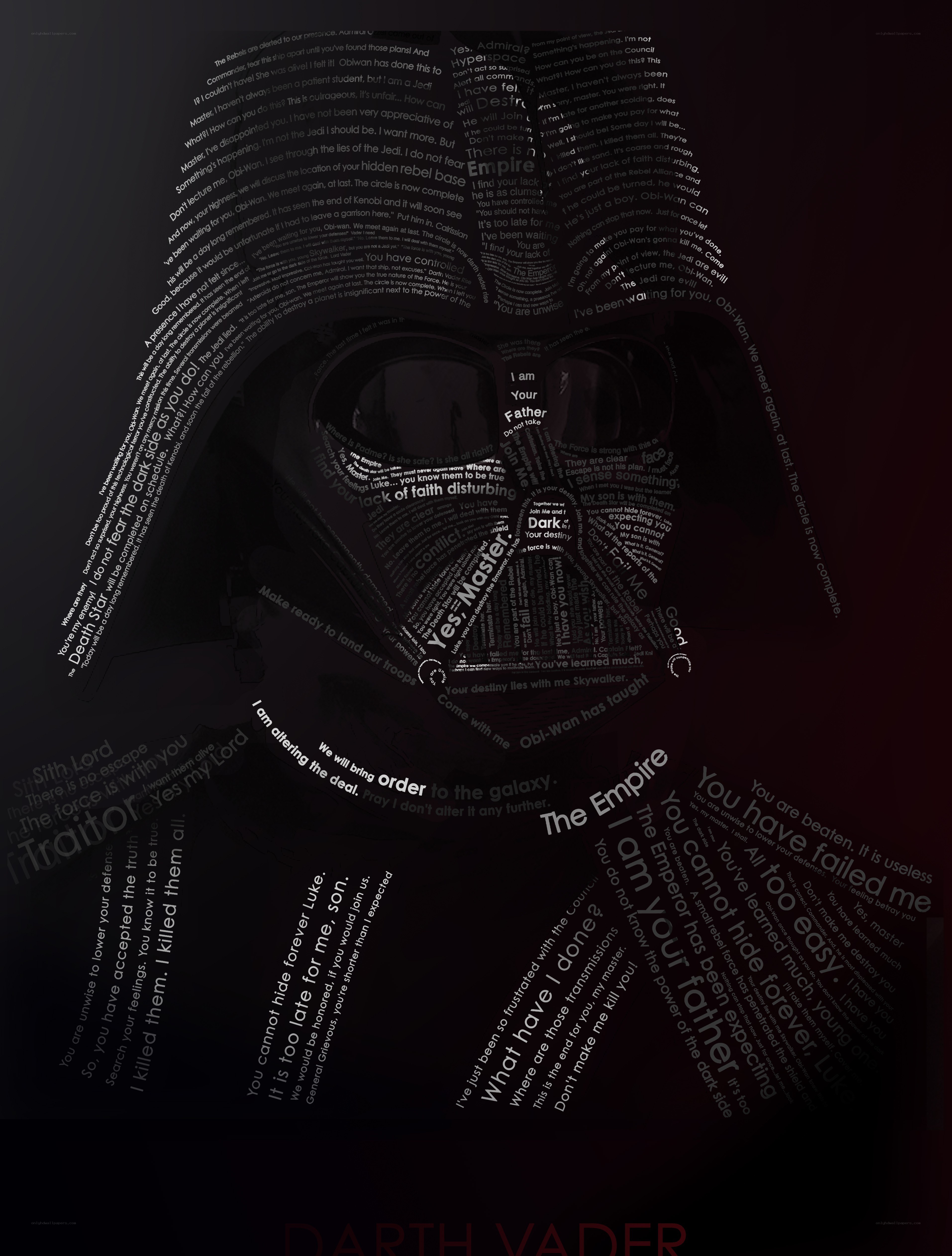 Darth Vader text art