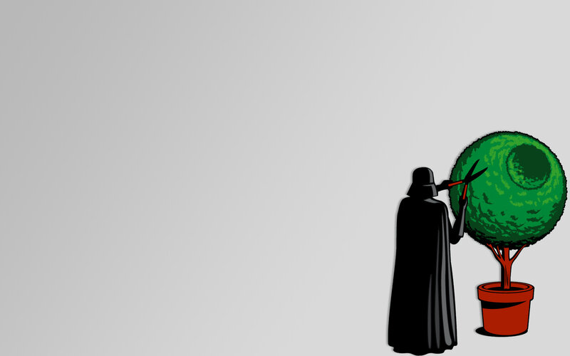 Darth Vader Trimming Bush