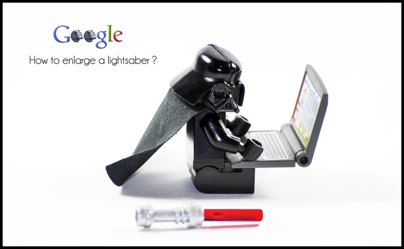 Darth Vader using laptop
