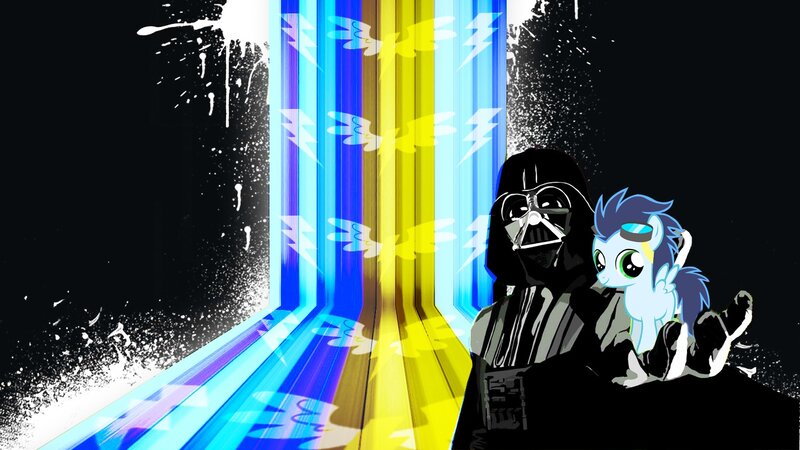 Darth Vader with a pony
