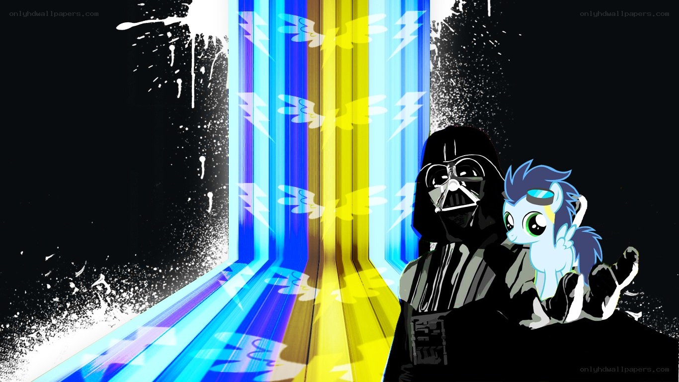 Darth Vader with a pony
