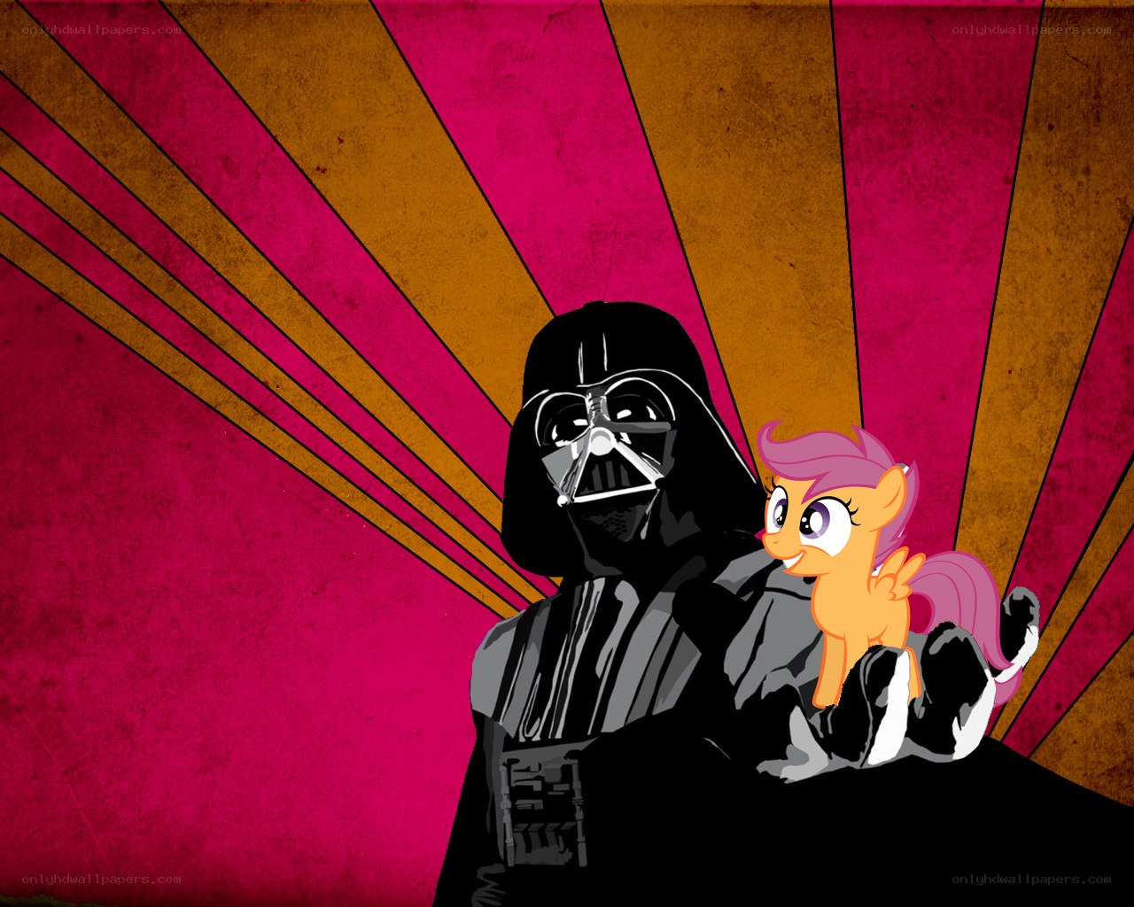 Darth Vader with a pony