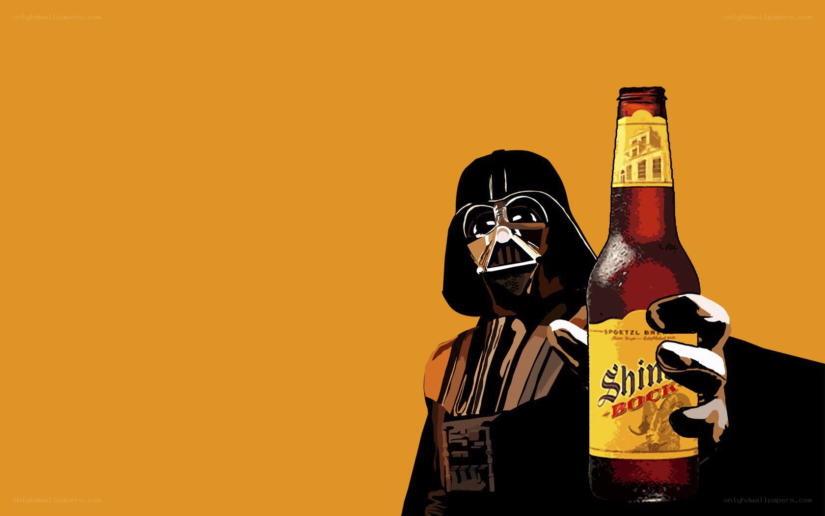 Darth Vader with beer