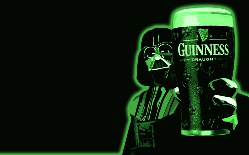 Darth Vader with Beer — Black