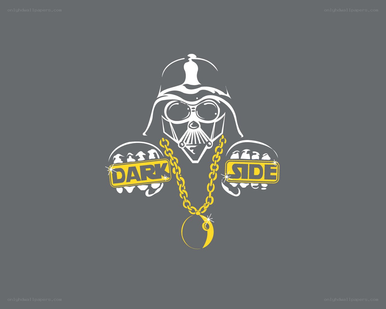 Darth Vader with gold chain