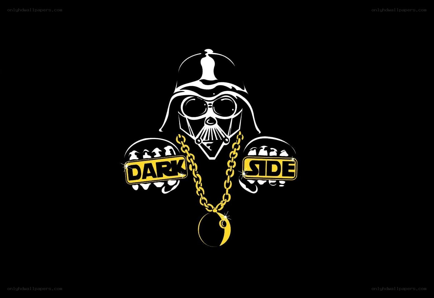 Darth Vader with gold chain