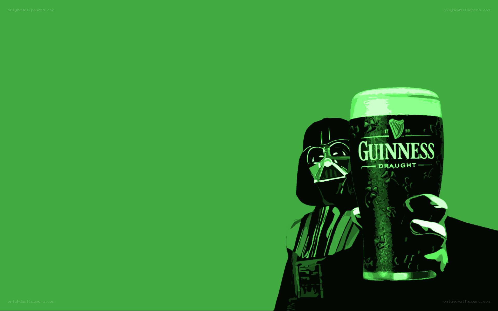Darth Vader with Guinness