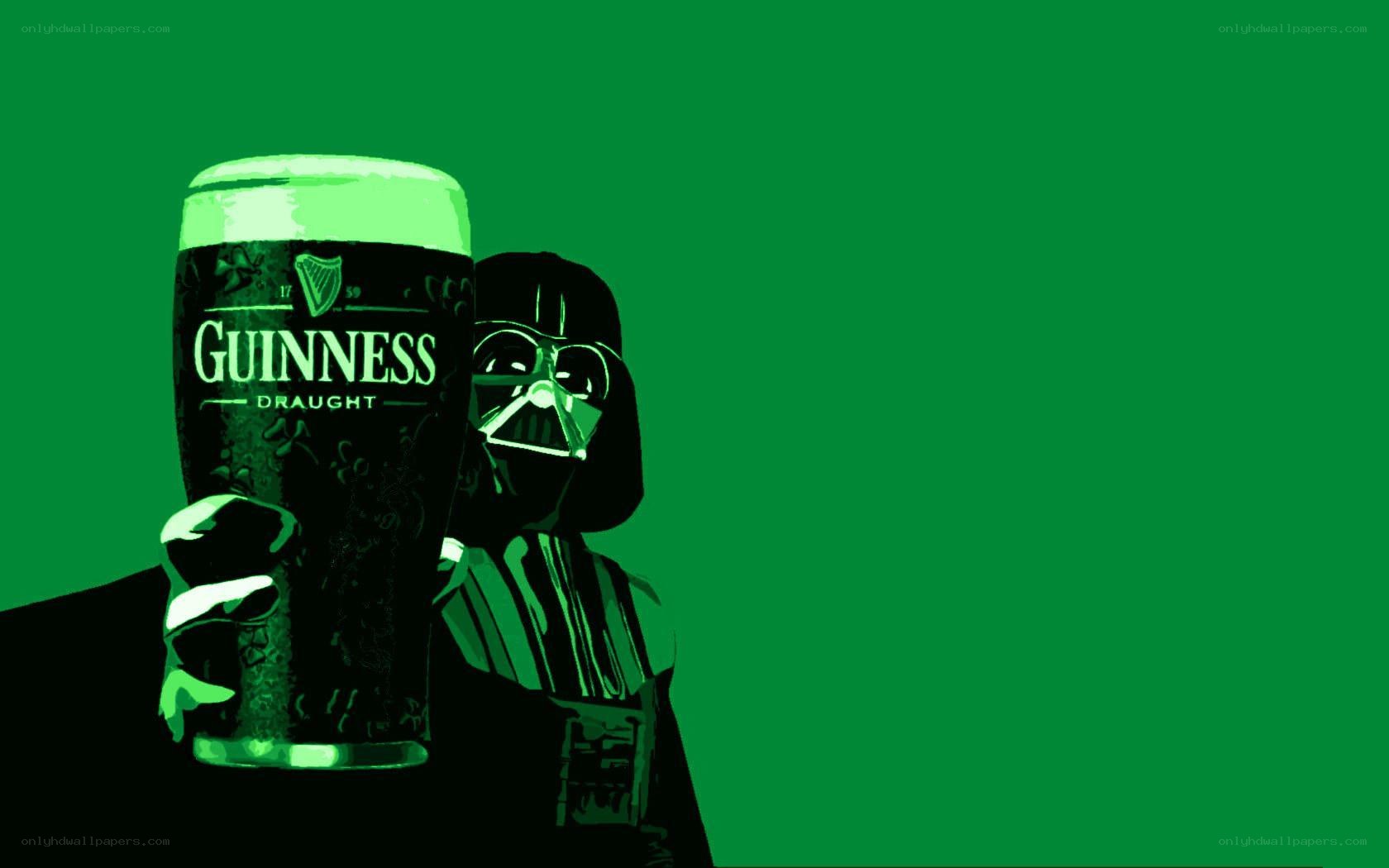 Darth Vader with Guinness