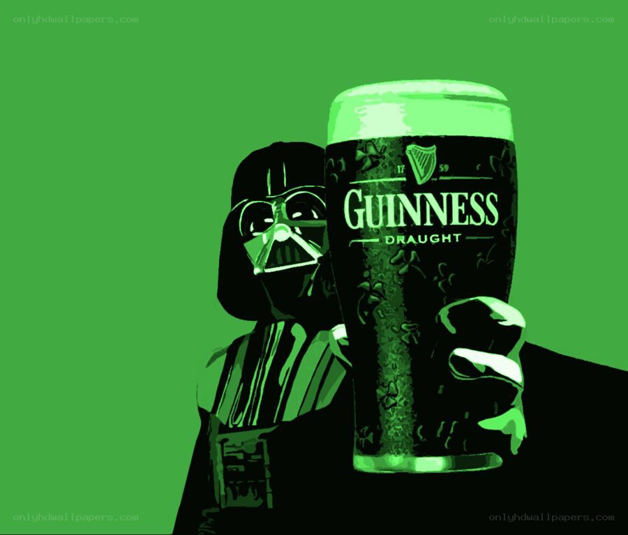 Darth Vader with Guinness