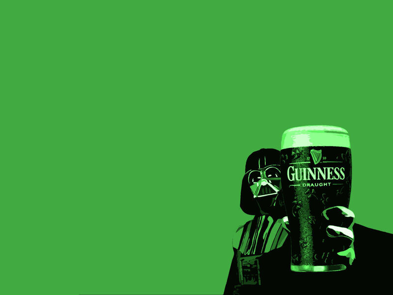 Darth Vader with Guinness