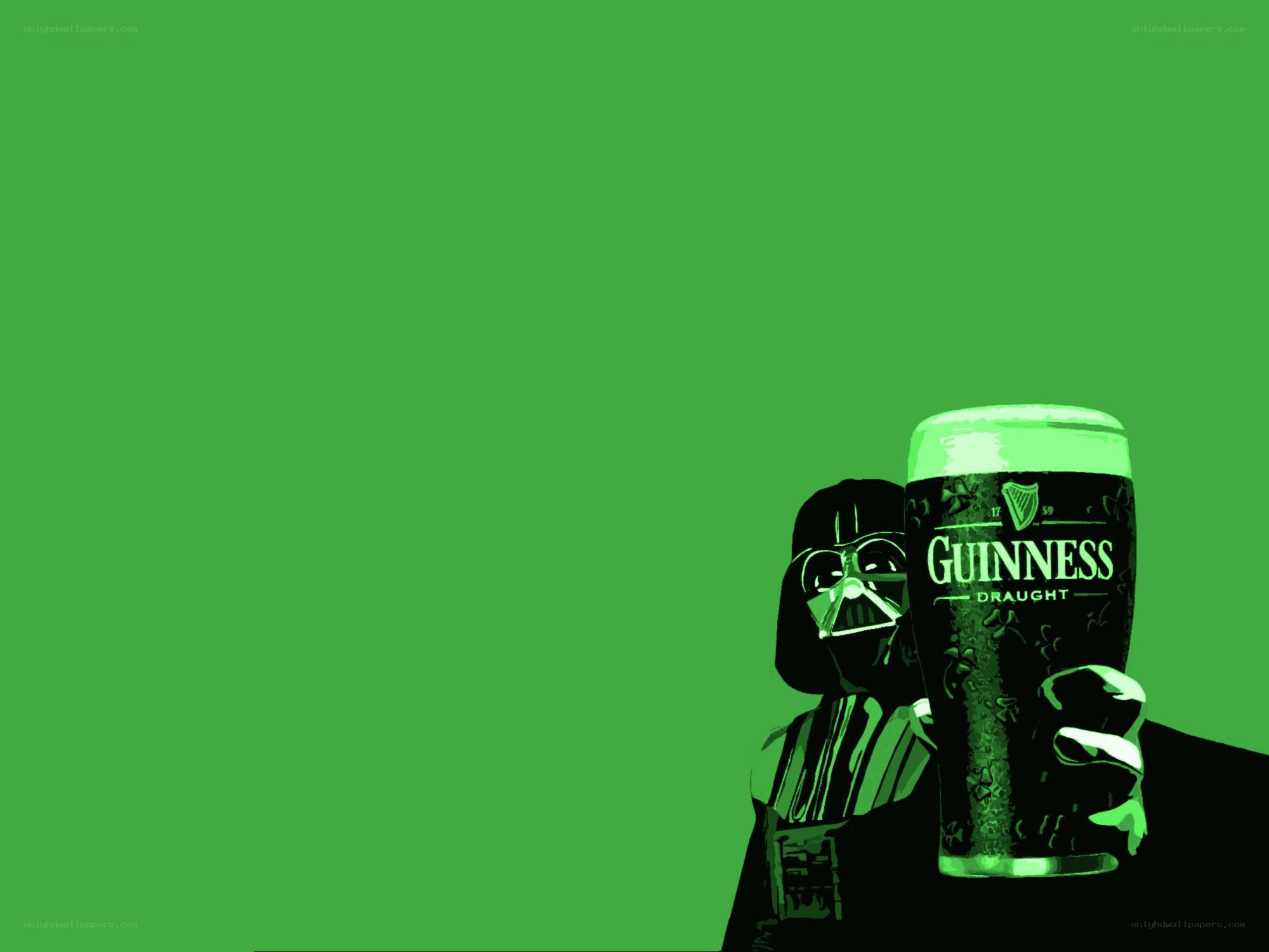 Darth Vader with Guinness