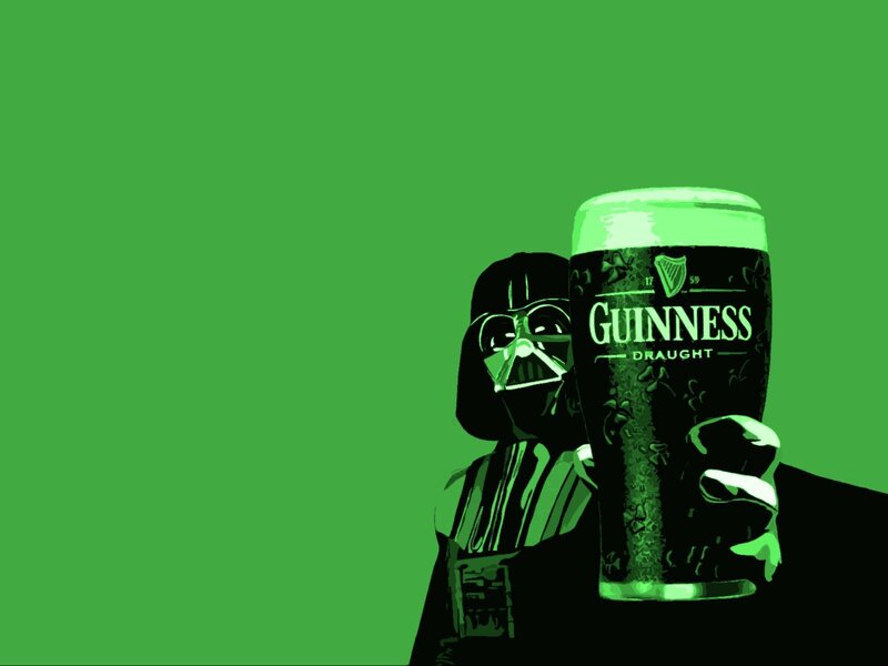 Darth Vader with Guinness