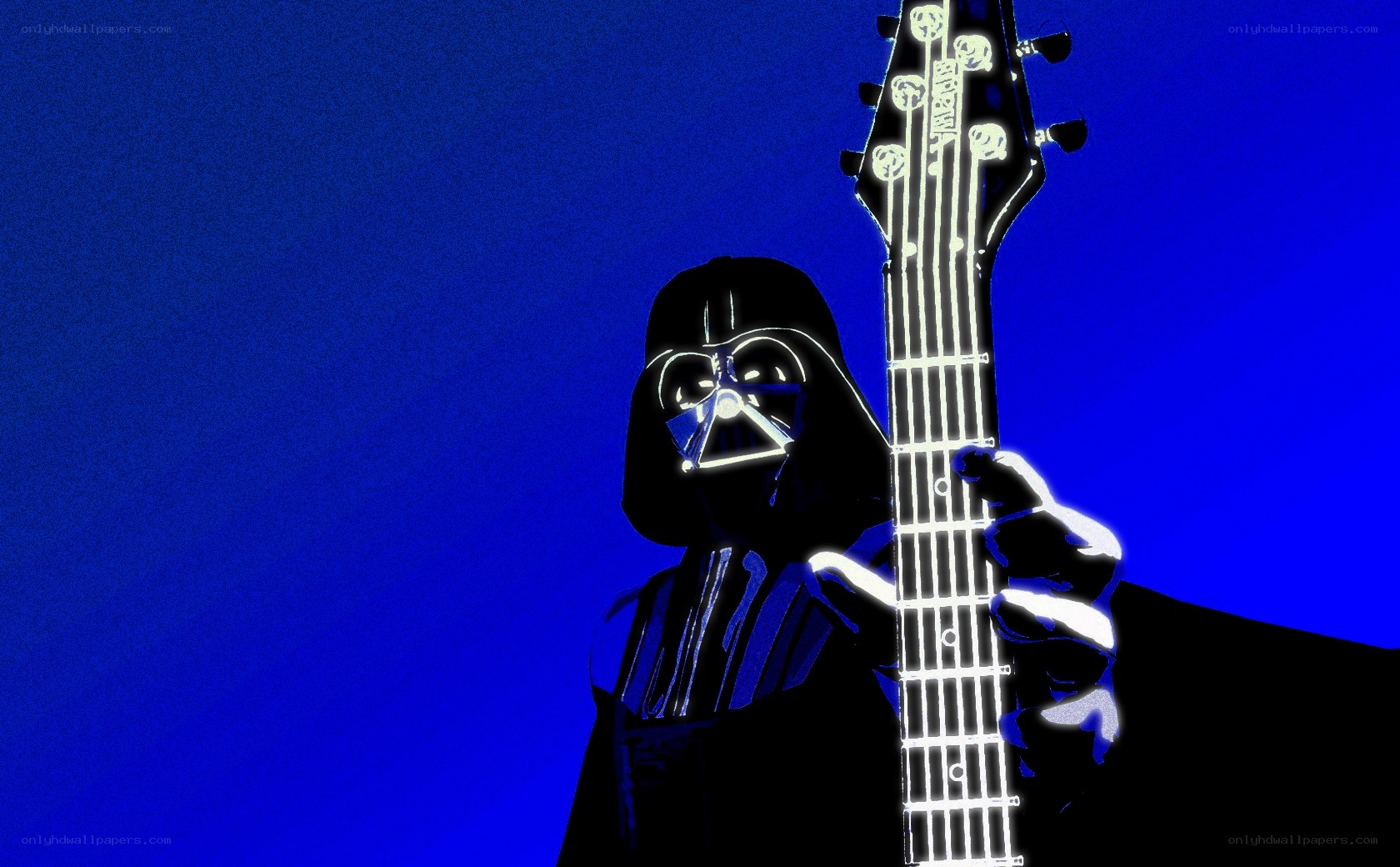 Darth Vader with guitar