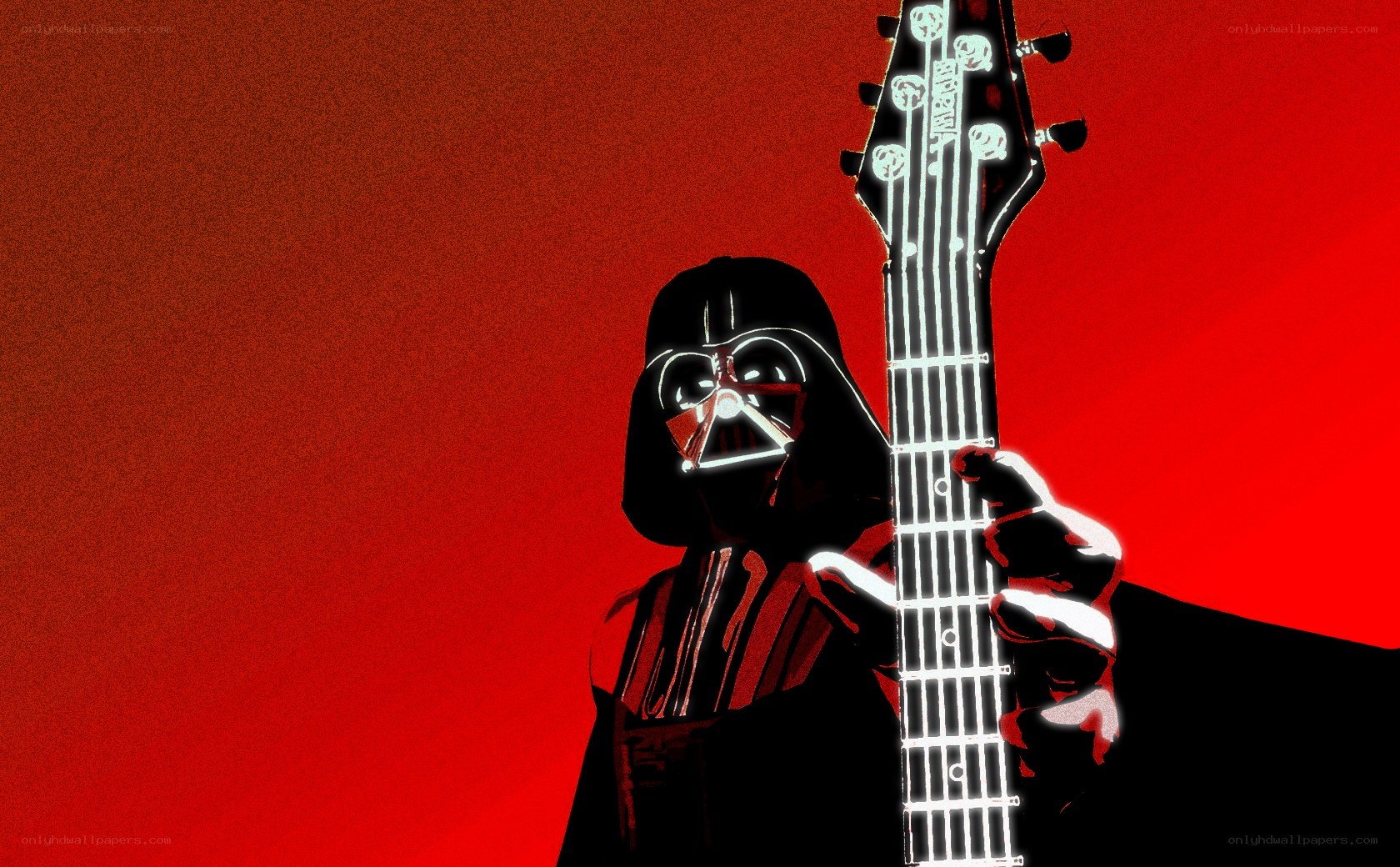 Darth Vader with guitar
