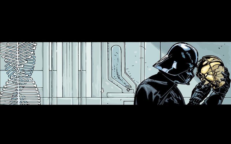 Darth Vader with helmet