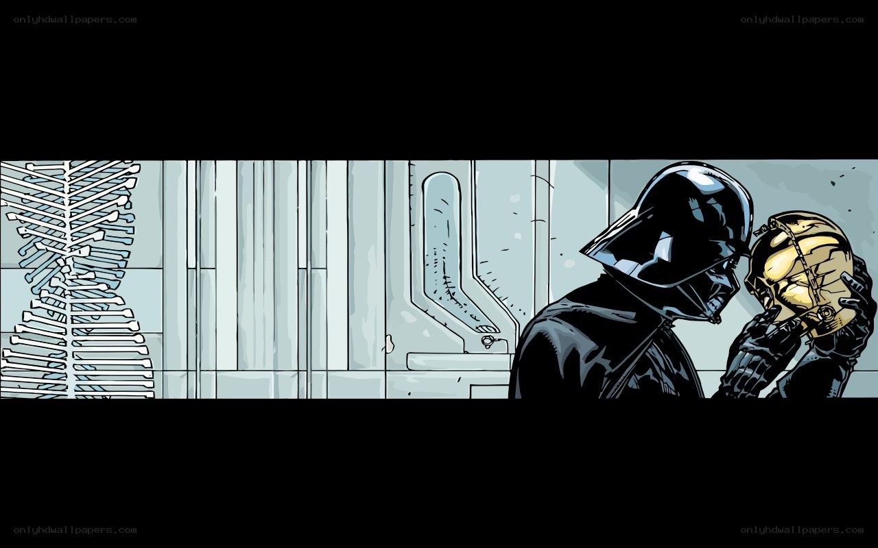 Darth Vader with helmet