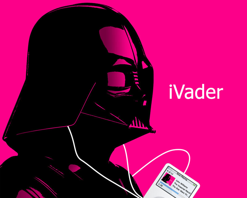 Darth Vader with iPod
