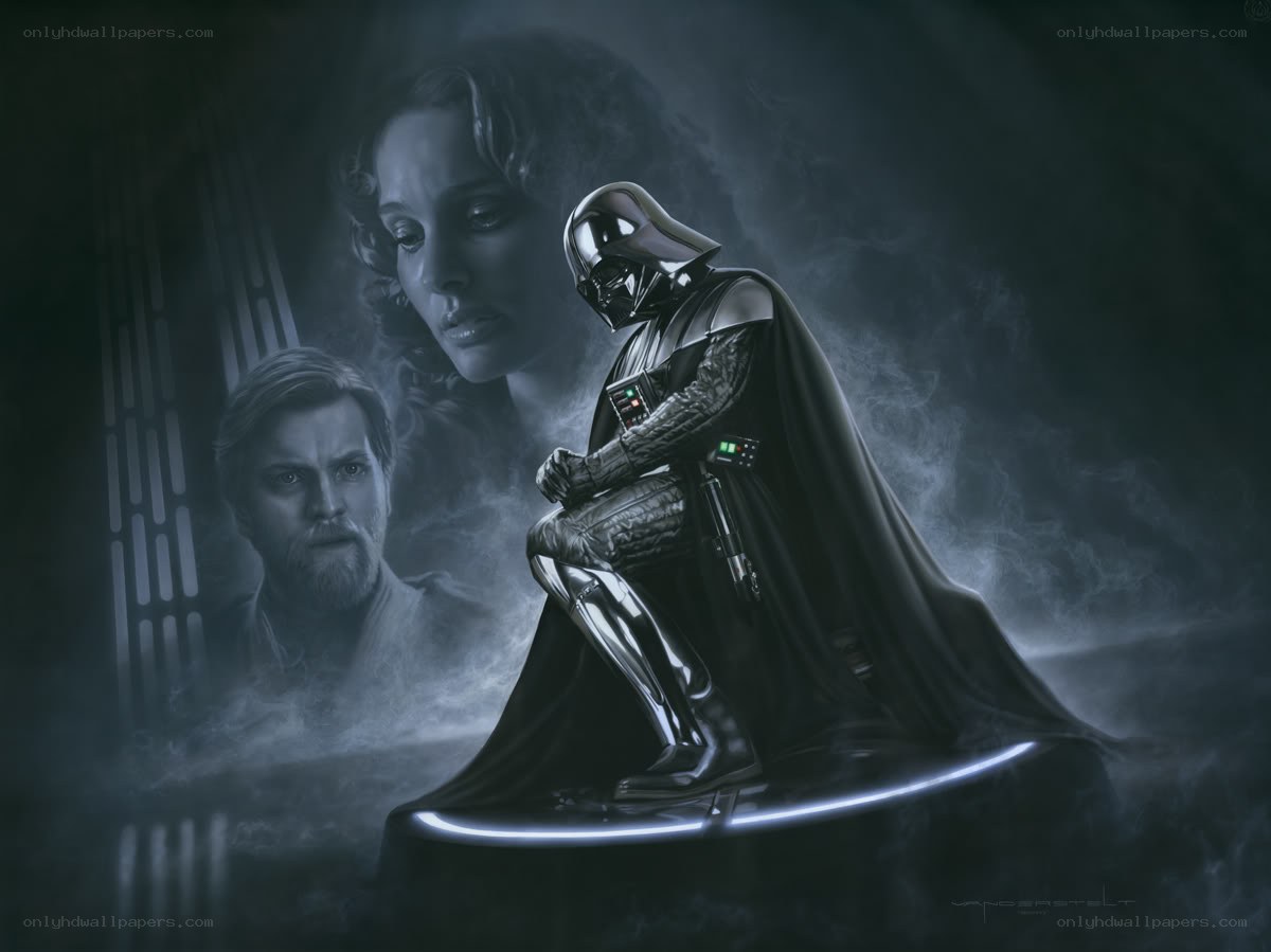 Darth Vader with Leia and Luke