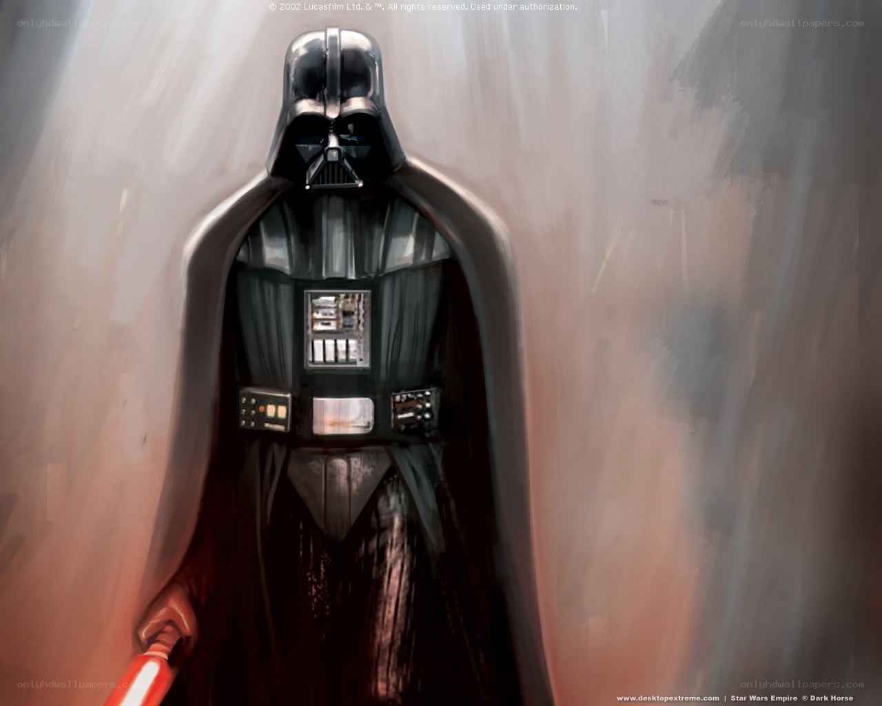 Darth Vader with lightsaber