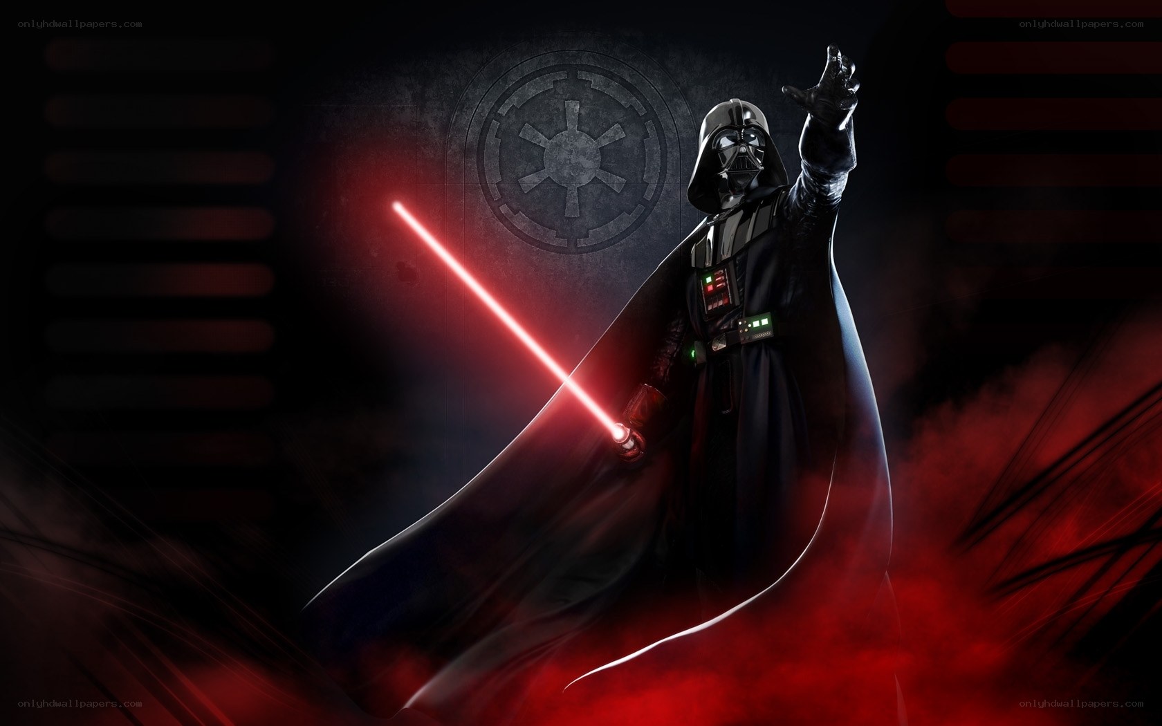 Darth Vader with lightsaber