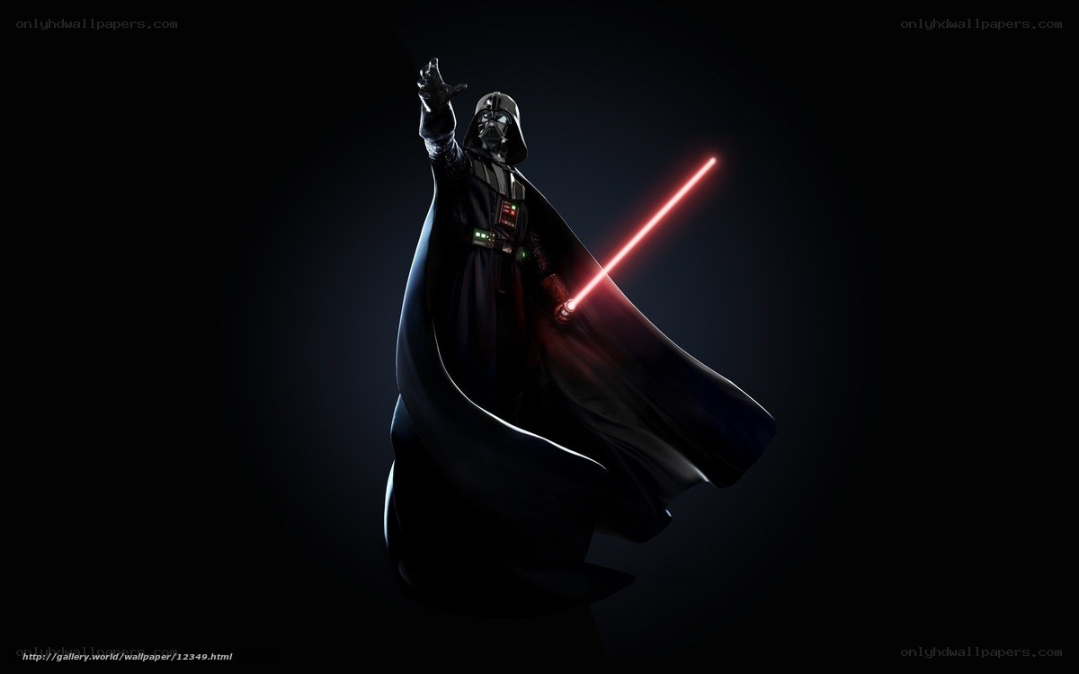 Darth Vader with lightsaber
