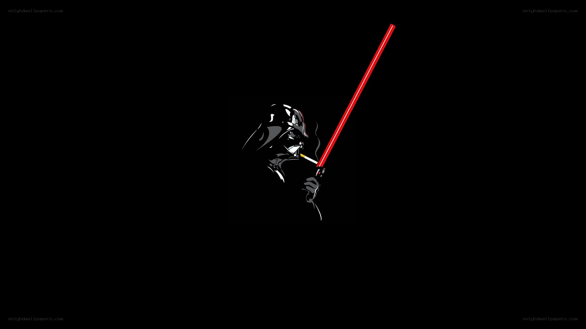 Darth Vader with lightsaber
