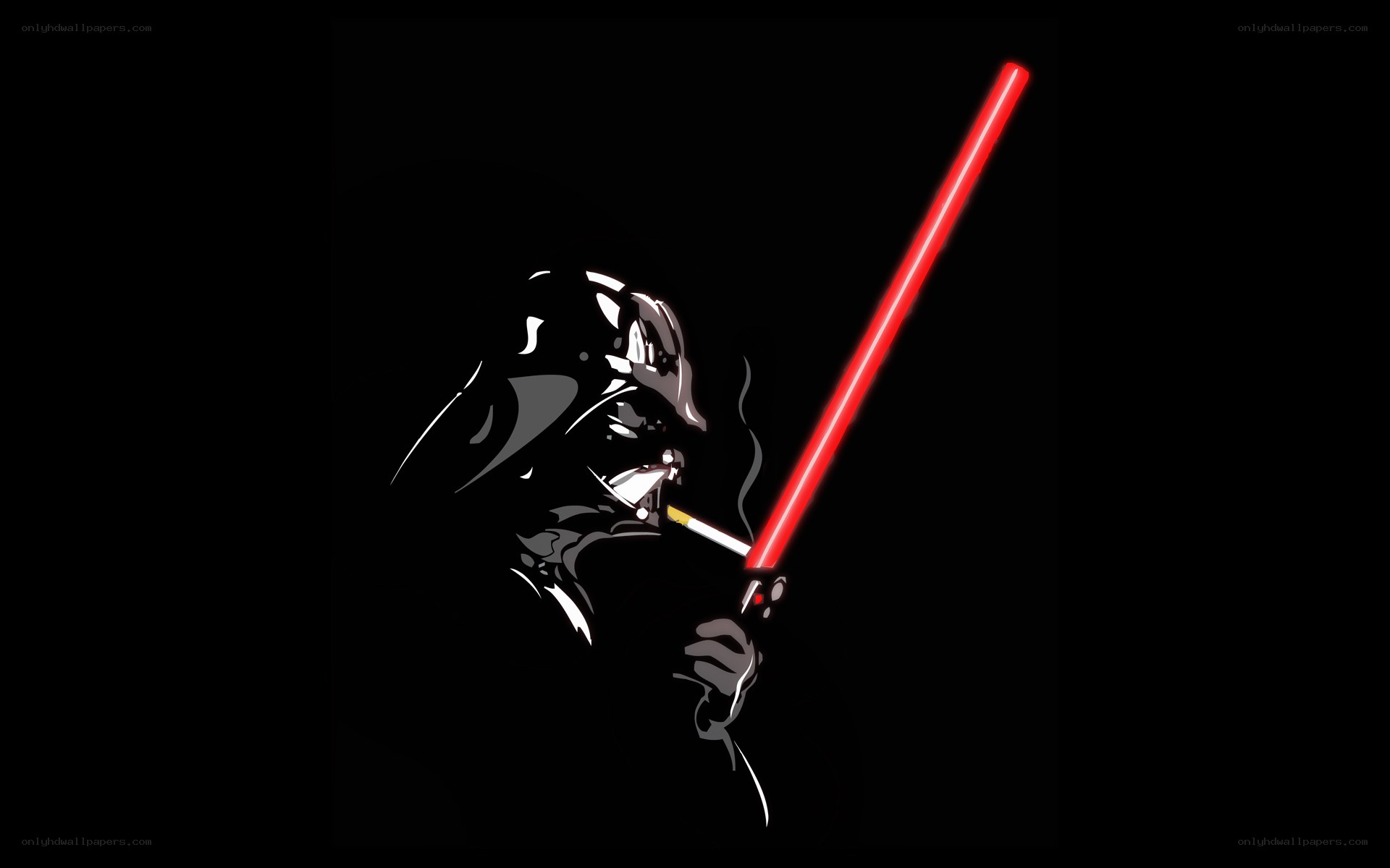 Darth Vader with lightsaber