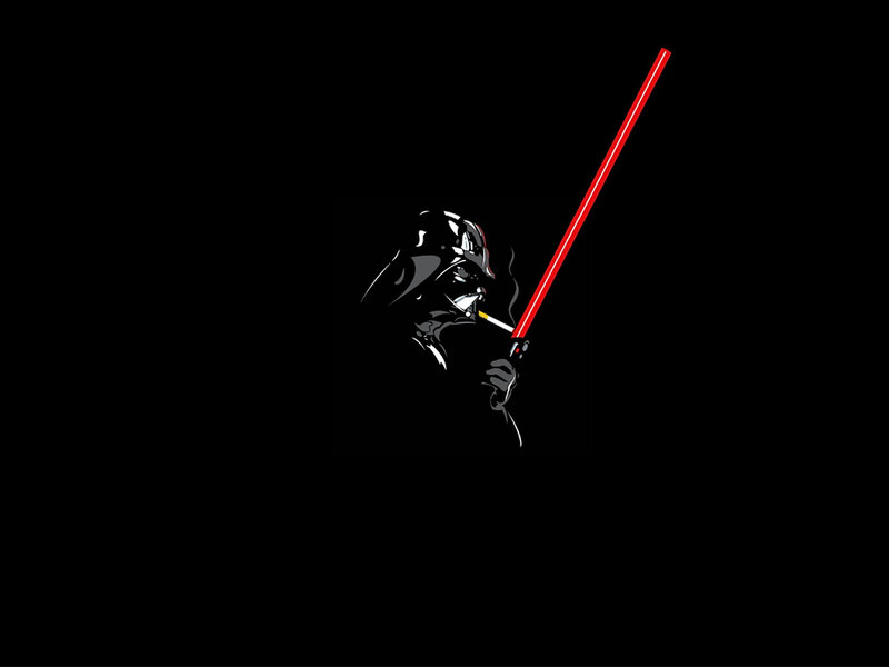 Darth Vader with lightsaber