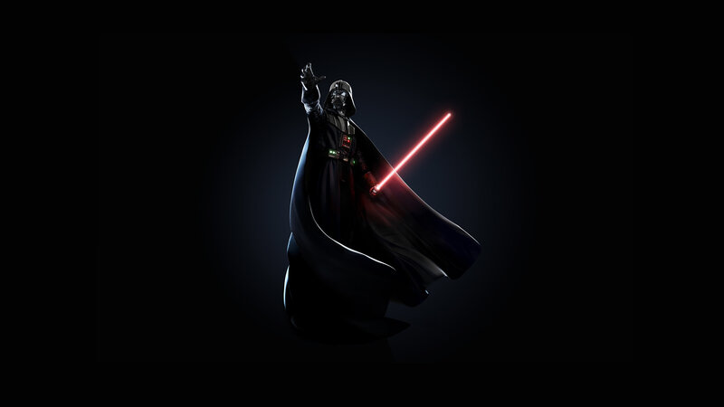Darth Vader with lightsaber