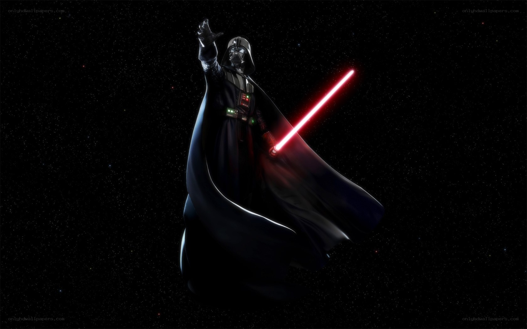 Darth Vader with lightsaber
