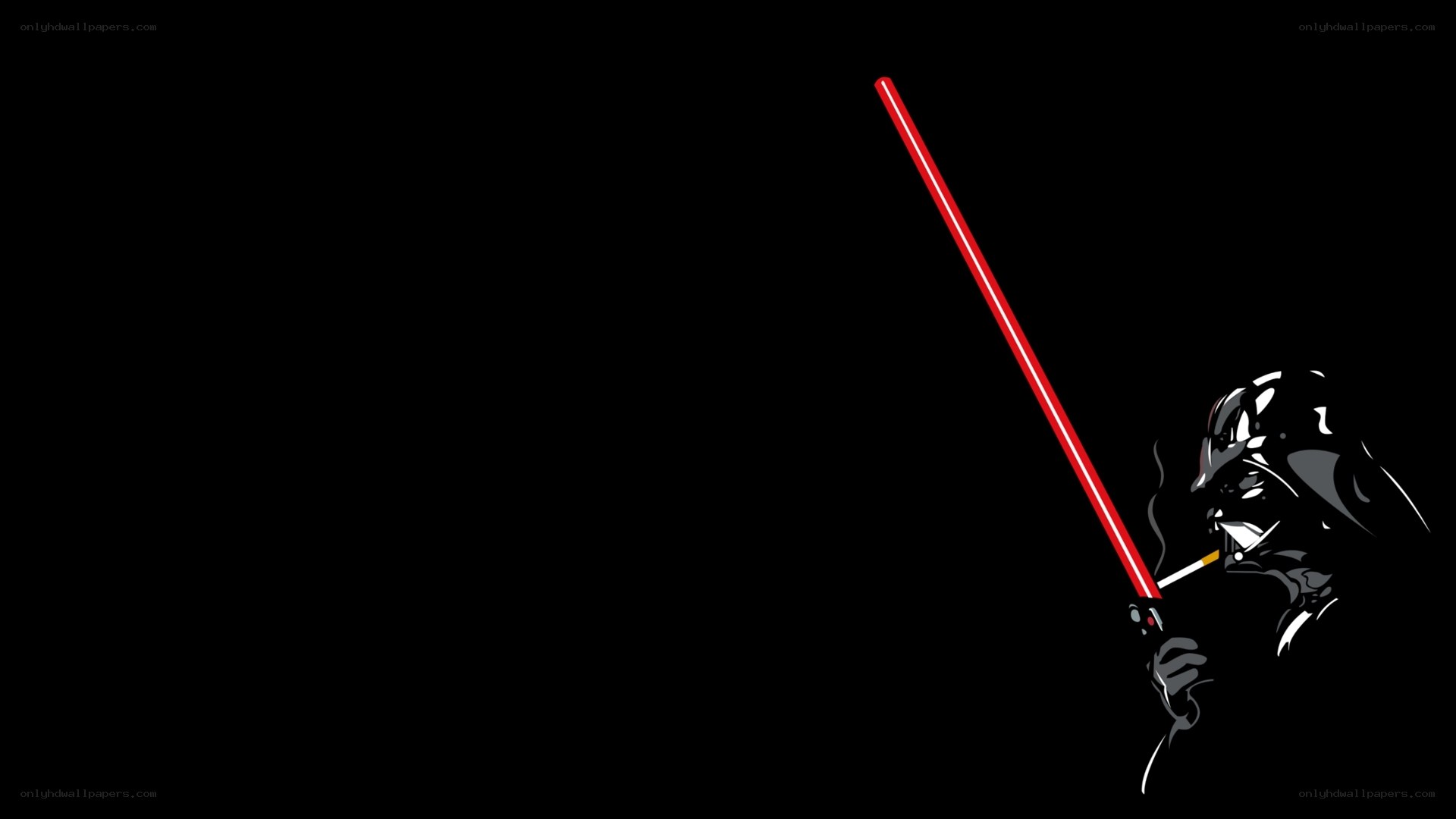 Darth Vader with lightsaber