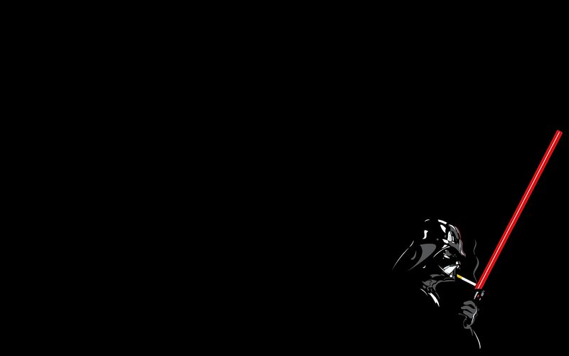 Darth Vader with lightsaber