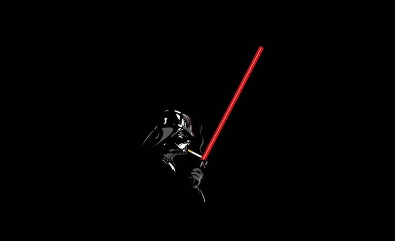 Darth Vader with lightsaber